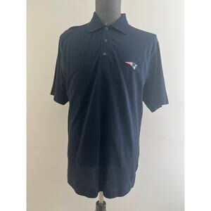 Cutter & Buck New England Patriot's Football Polo Shirt Navy Blue Medium SG